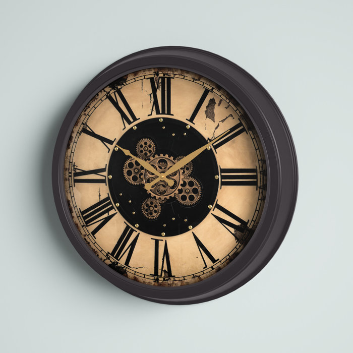 Steelside™ Mari Wood Wall Clock & Reviews Wayfair